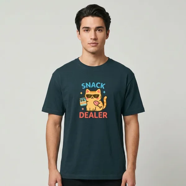 Snack_Dealer_Classic_T_Shirt_Petrol_Blue
