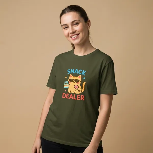 Snack_Dealer_Classic_T_Shirt_Olive_Green