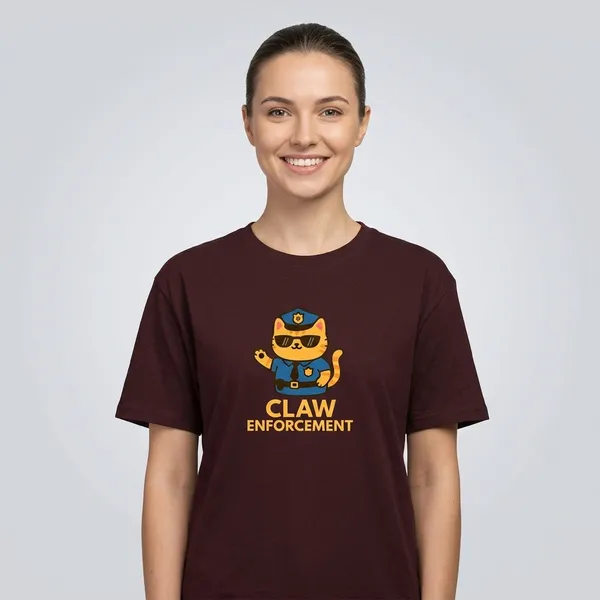 Claw_Enforcement_Classic_T_Shirt_Maroon