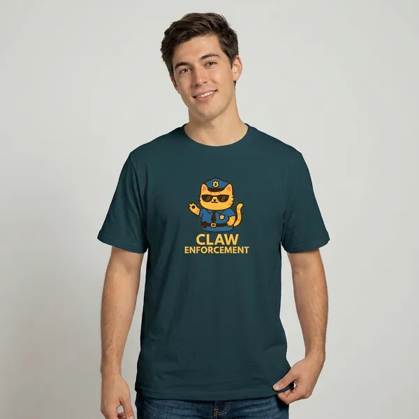 Claw_Enforcement_Classic_T_Shirt_Petrol_Blue