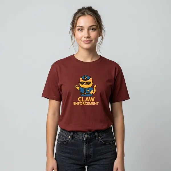 Claw_Enforcement_Classic_T_Shirt_Brick_Red