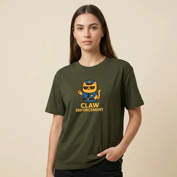 Claw_Enforcement_Classic_T_Shirt_Olive_Green