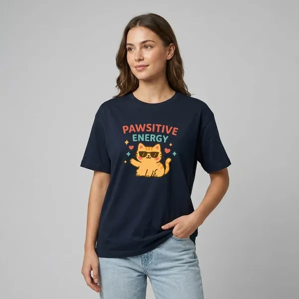 Positive_Energy_Classic_Crew_T_Shirt_Navy_Blue