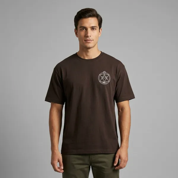 Circle_Of_Karma_Classic_T_Shirt_Coffee_Brown
