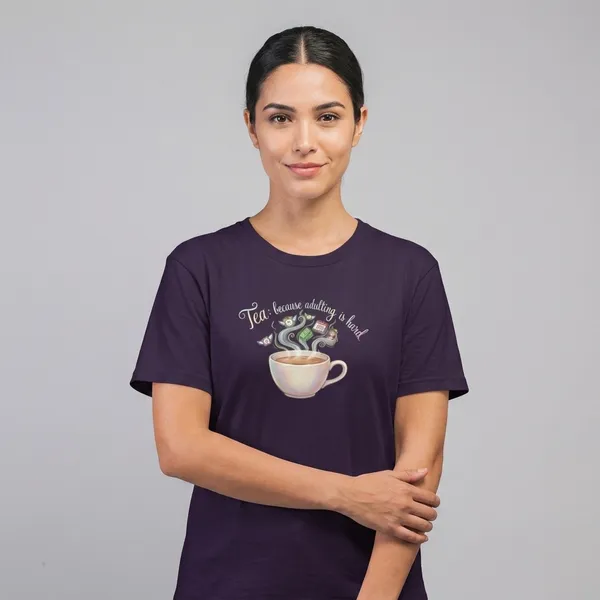 Adulting_Is_Hard_Classic_T_Shirt_Purple