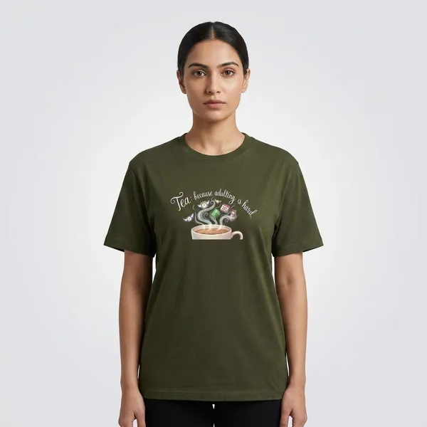 Adulting_Is_Hard_Classic_T_Shirt_Olive_Green