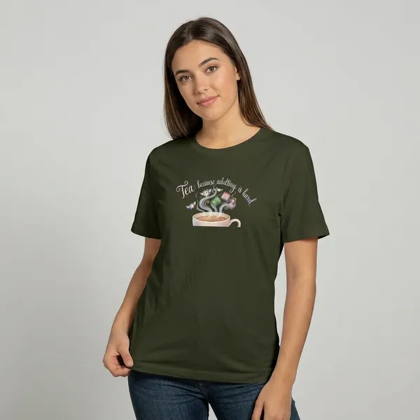 Adulting_Is_Hard_Classic_T_Shirt_Olive_Green