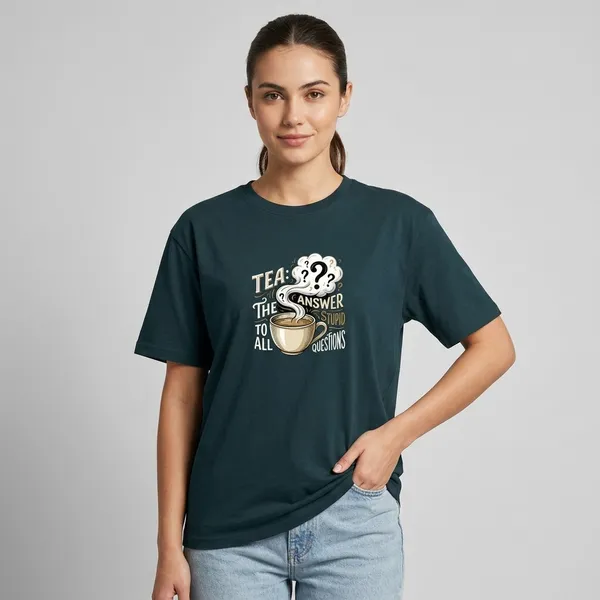 Stupid_Questions_Classic_T_Shirt_Petrol_Blue