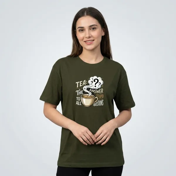 Stupid_Questions_Classic_T_Shirt_Olive_Green