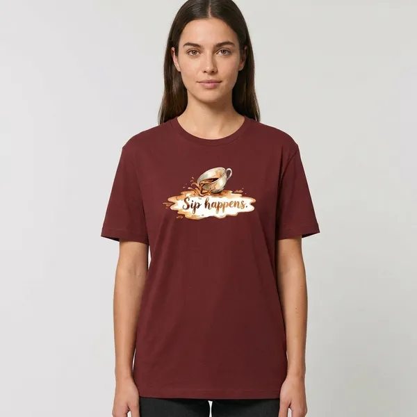 Sip_Haappens_Classic_Crew_T_Shirt_Brick_Red