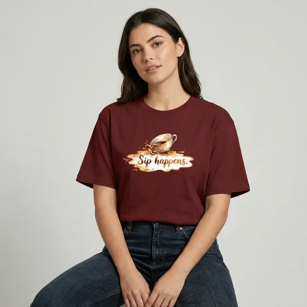 Sip_Haappens_Classic_Crew_T_Shirt_Brick_Red
