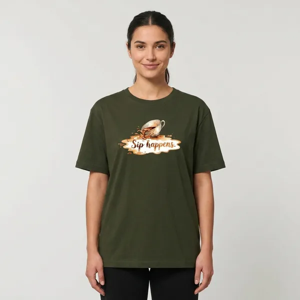 Sip_Haappens_Classic_Crew_T_Shirt_Olive_Green