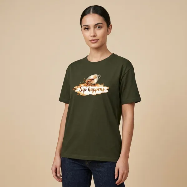 Sip_Haappens_Classic_Crew_T_Shirt_Olive_Green
