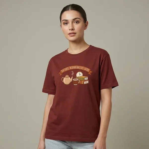 Tea_First_Classic_Crew_T_Shirt_Brick_Red