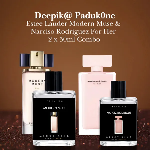 Deepik@_Paduk0ne_-_Inspired_By_Est�e_Lauder_Modern_Muse_&_Narciso_Rodriguez_For_Her_-_Mercy_King_Combo_(2_x_Bottle)