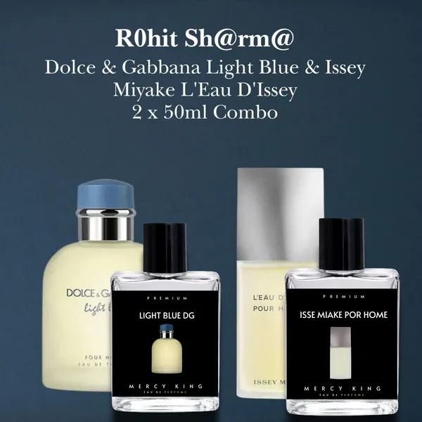 R0hit_Sh@rm@_-_Inspired_By_Dolce_&_Gabbana_Light_Blue_Pour_Homme_&_Issey_Miyake_L'Eau_D'Issey_Pour_Homme_-_Mercy_King_Combo_(2_x_Bottle)