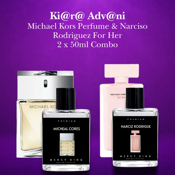 Ki@r@_Adv@ni_-_Inspired_By_Michael_Kors_Eau_De_Parfum_&_Narciso_Rodriguez_For_Her_-_Mercy_King_Combo_(2_x_Bottle)