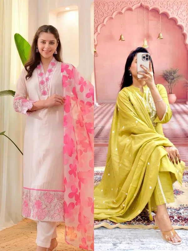 Multicolor_Embroidered_Kurta_Set_For_Women_Combo_Set_Pack_Of_2