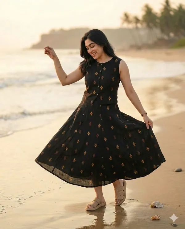 Women's_Printed_Cotton_Top_with_Floral_Long_Skirt