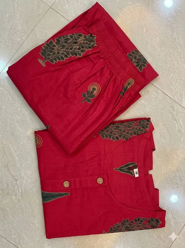 Women's_Red_top_with_skirt_set