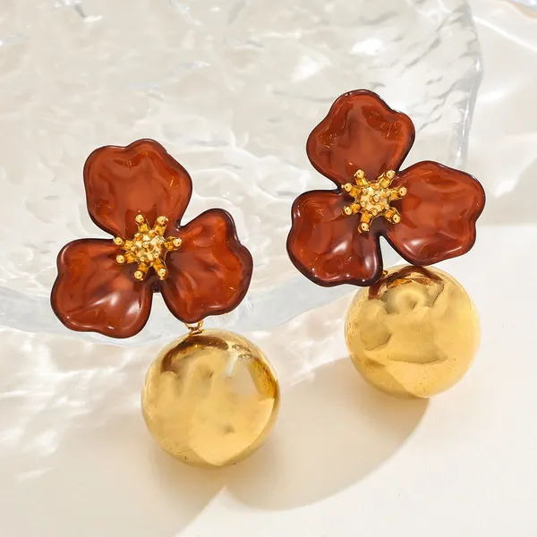 MIMI_-_Amber_Resin_Floral_Drop_Earrings_With_Gold_Accents