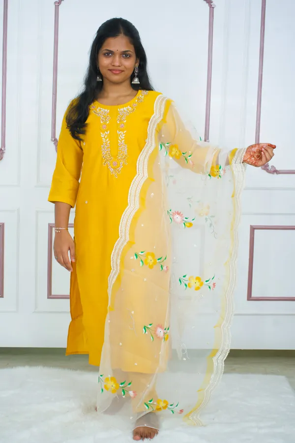 Golden_Mustard_Magic_Handworked_3_Piece_Set_With_Handpainted_Dupatta