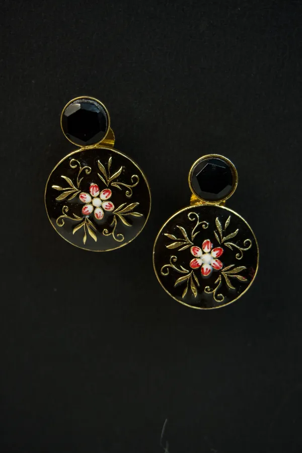 SYRA_-_MEENAKARI_Brass_Earrings_-_6