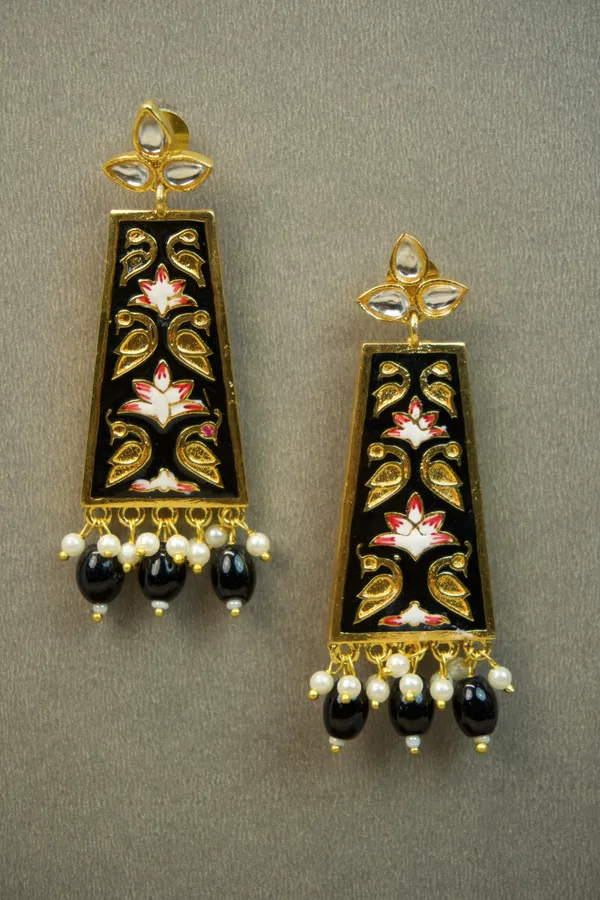 SYRA_-_MEENAKARI_Brass_Earrings_-_3