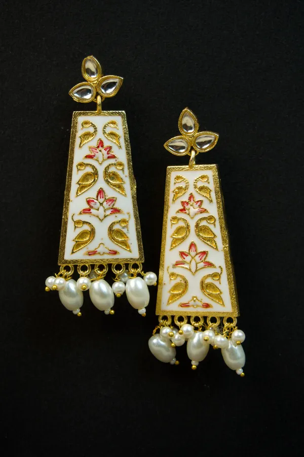 SYRA_-_MEENAKARI_Brass_Earrings_-_2