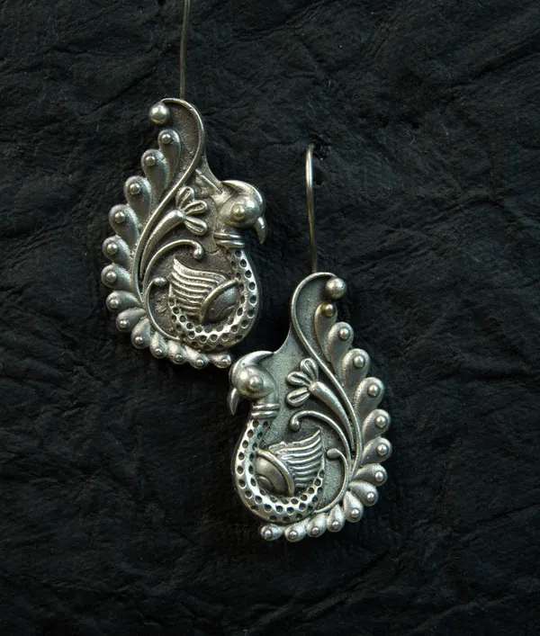 MYRA_-_Silver_Oxidized_Sangu_Hook_Earrings