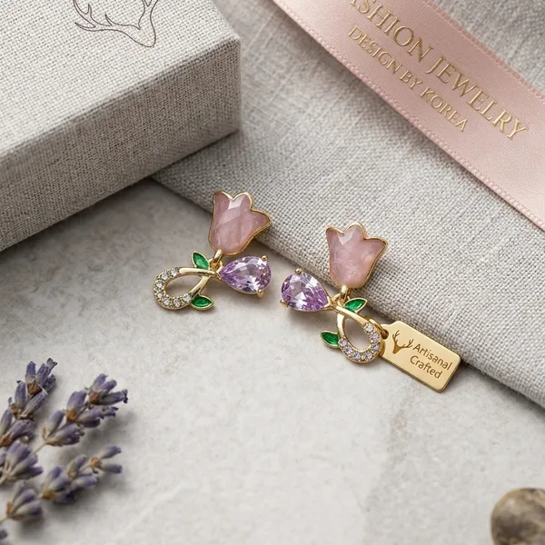 MIMI_-_TULIP_CUTE_PINK_EARRINGS_-_1