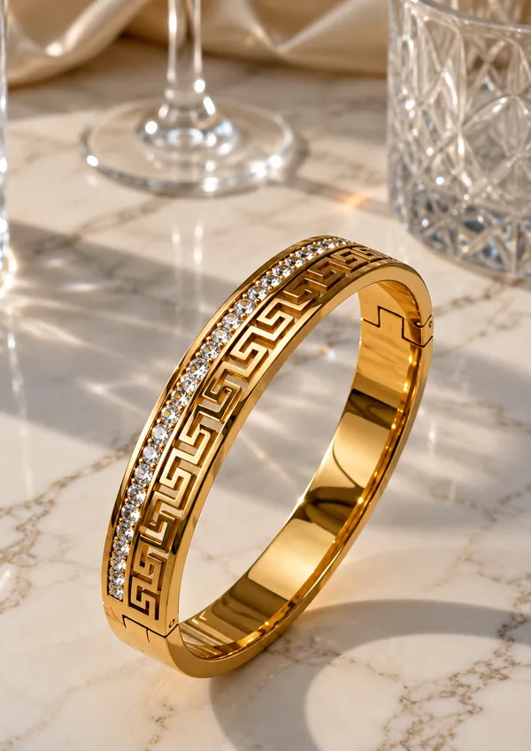 MEGA_Gold_Plated_Greek_Pattern_Crystal_Studded_Cuff_Bracelet_for_Women_|_Premium_Openable_Kada_Bangle