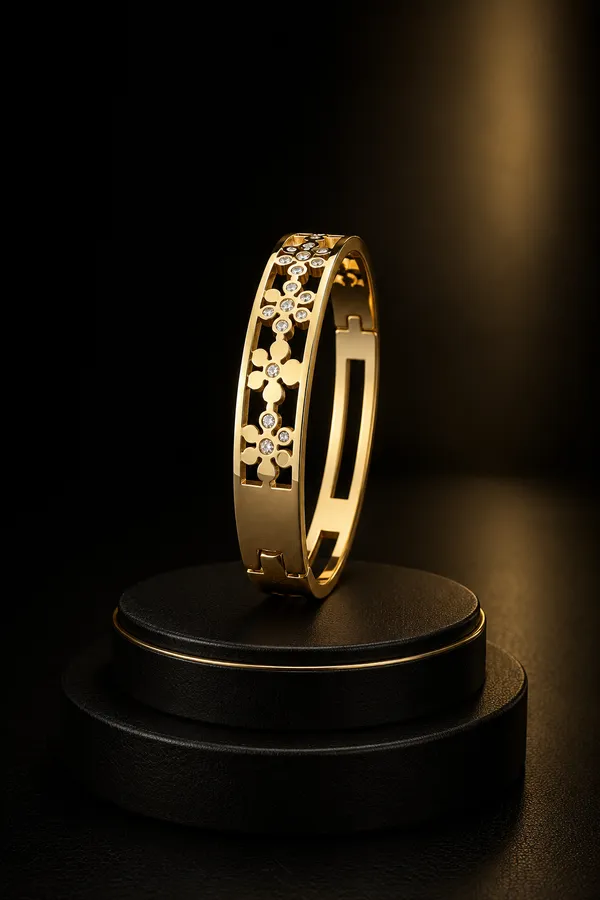 MEHA_-_Lotus_Designed_-_Anti_Tarnish_Premium_Cuff_Kada_Bracelet_for_Women_-_5