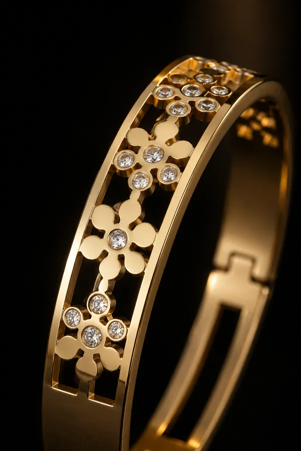 MEHA_-_Lotus_Designed_-_Anti_Tarnish_Premium_Cuff_Kada_Bracelet_for_Women_-_5