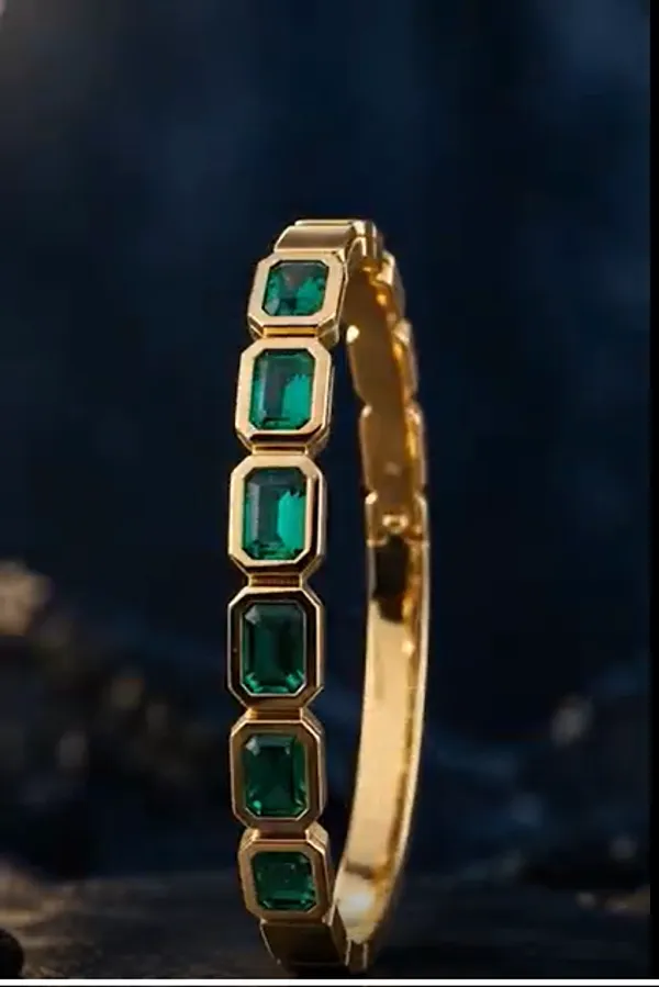 MEHA_-_Green_Big_Stone_Studded_Cuff_Kada_Bracelet