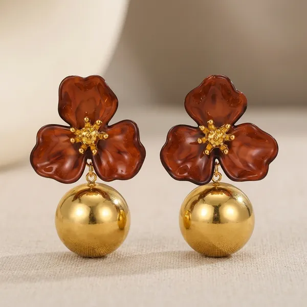 MIMI_-_Amber_Resin_Floral_Drop_Earrings_With_Gold_Accents