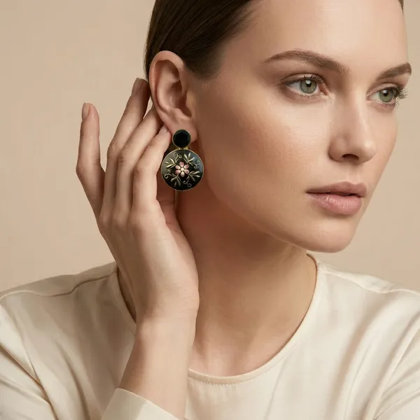SYRA_-_MEENAKARI_Brass_Earrings_-_6