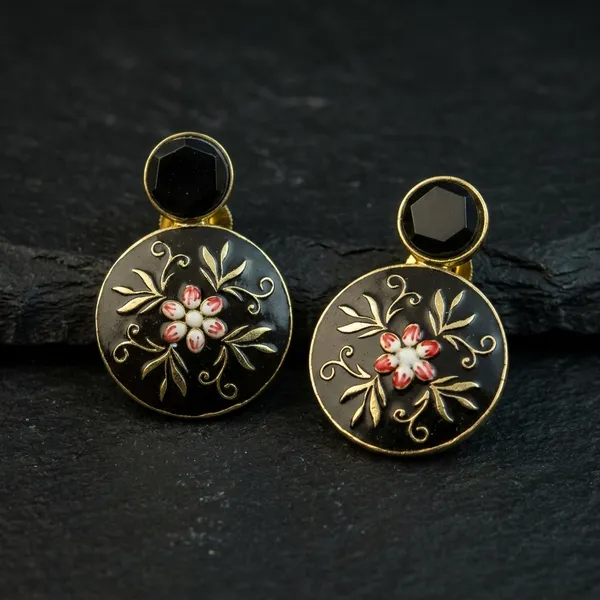 SYRA_-_MEENAKARI_Brass_Earrings_-_6