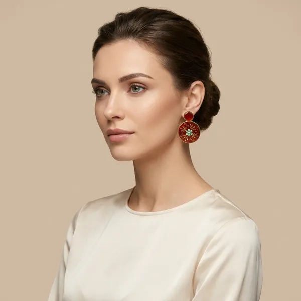 SYRA_-_MEENAKARI_Brass_Earrings_-_5