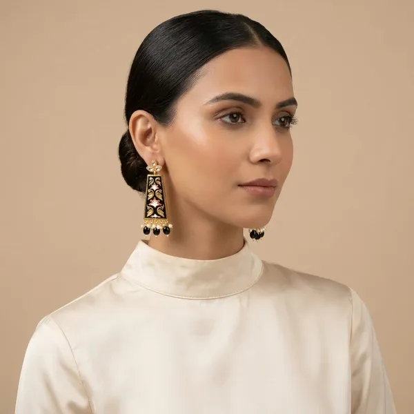 SYRA_-_MEENAKARI_Brass_Earrings_-_3
