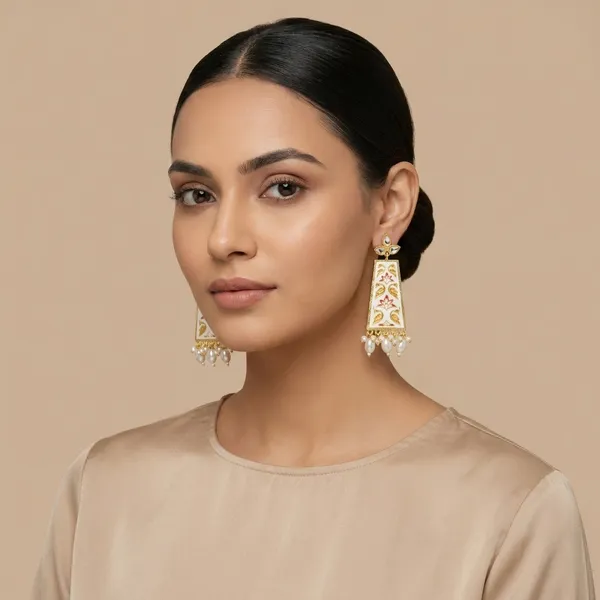 SYRA_-_MEENAKARI_Brass_Earrings_-_2