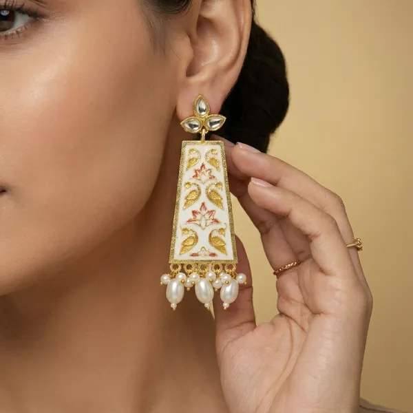 SYRA_-_MEENAKARI_Brass_Earrings_-_2