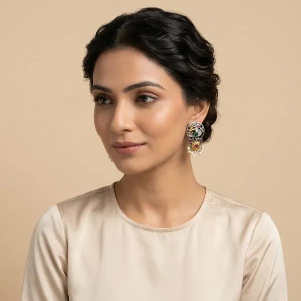SARA_-_Dual_Tone_Premium_Peacock_Earrings