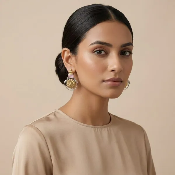 SARA_-_Dual_Tone_Premium_Brass_Earrings