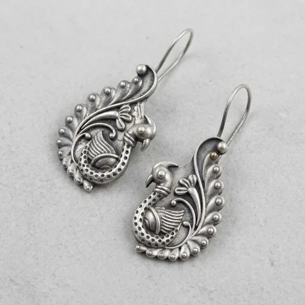 MYRA_-_Silver_Oxidized_Sangu_Hook_Earrings