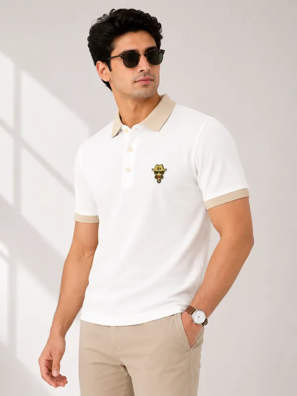 White_Color_Men_Polo_T-Shirt