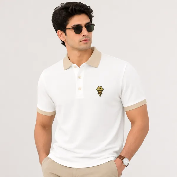 White_Color_Men_Polo_T-Shirt