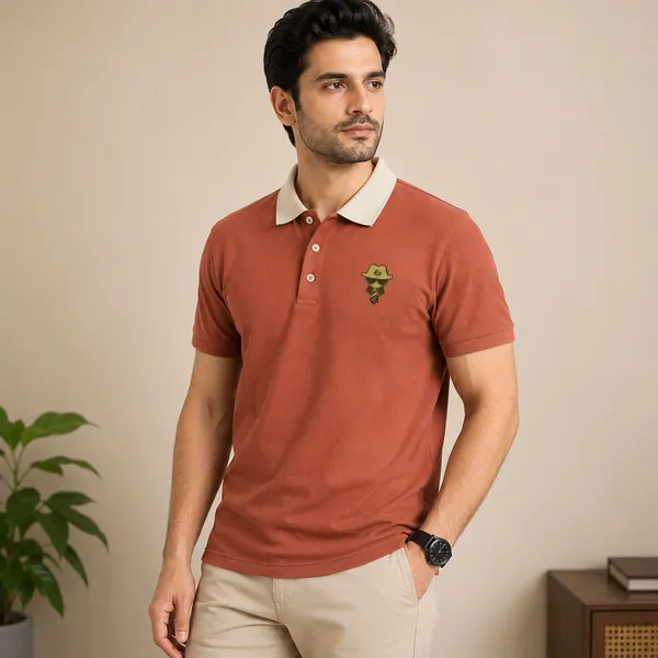 Terracotta_Relaxed_Fit_Embroidered_Polo_T_Shirt_For_Men