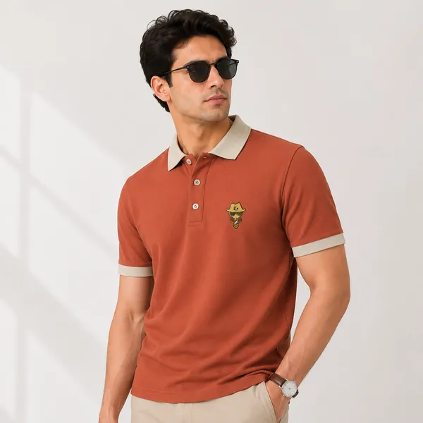 Orange_Color_Men_Polo_T-Shirt