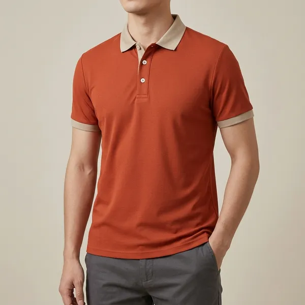 Terracotta_Regular_Fit_Contrast_Collar_Polo_T_Shirt_For_Men